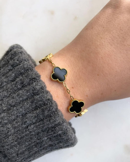 BLACK CLOVER CHAIN BRACELET