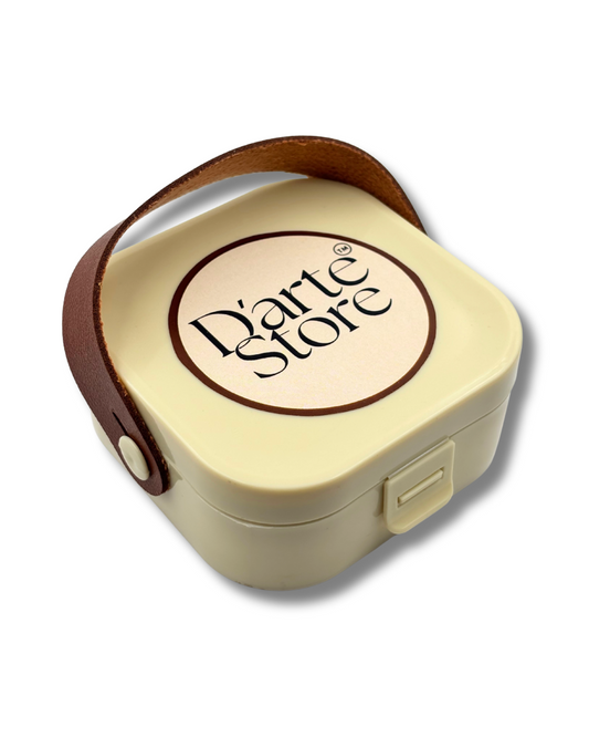 BEIGE JEWELLERY ORGANISER WITH MIRROR