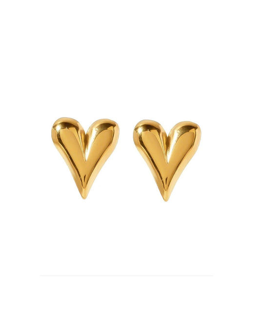 DROP HEART EARRINGS