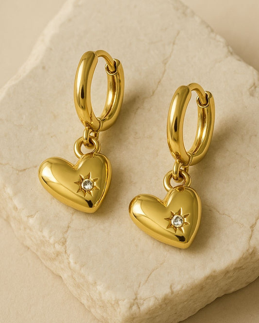 EVA HEART EARRINGS