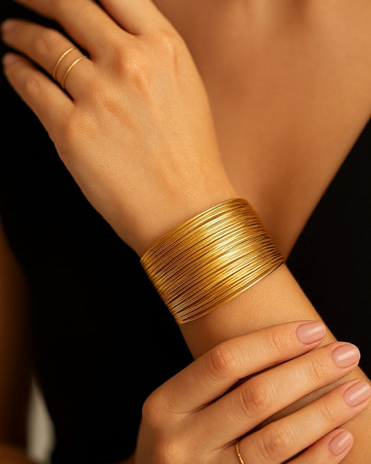 BRASS MULTIWIRE CUFF