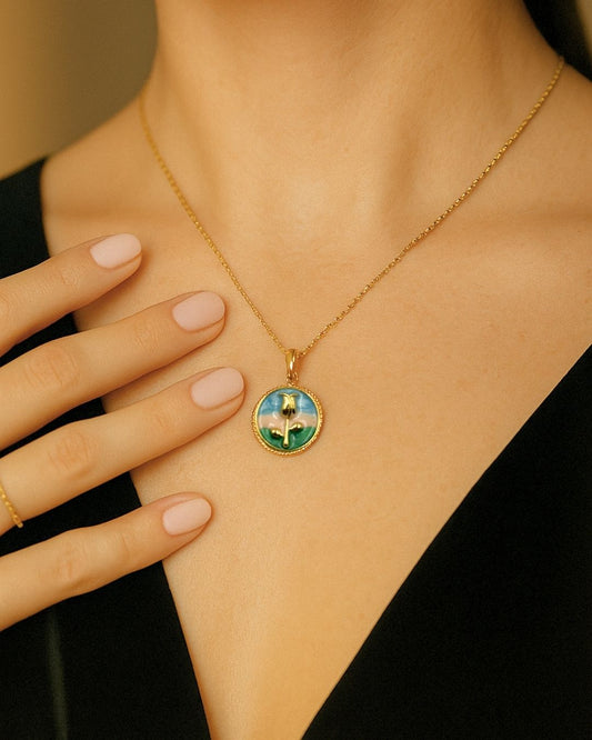 VINTAGE ROSE PENDANT