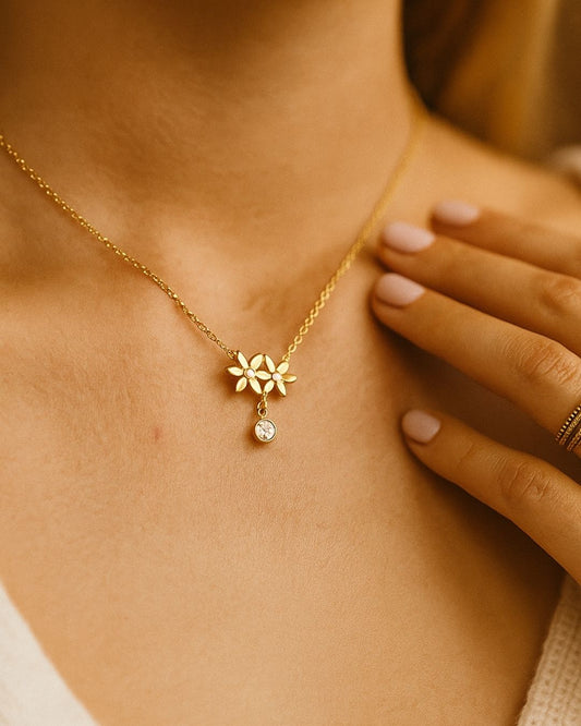 DUAL FLOWER PENDANT