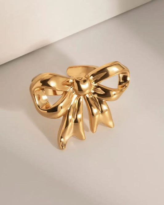 BOW CHUNKY RING