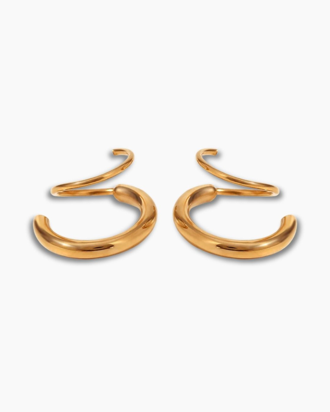 DUAL CURL EARRING