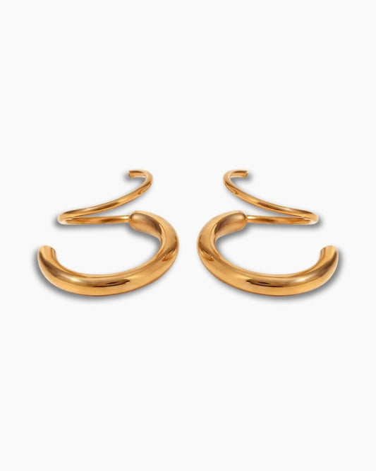 DUAL CURL EARRING