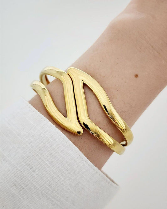 GOLD CUFF BANGLE
