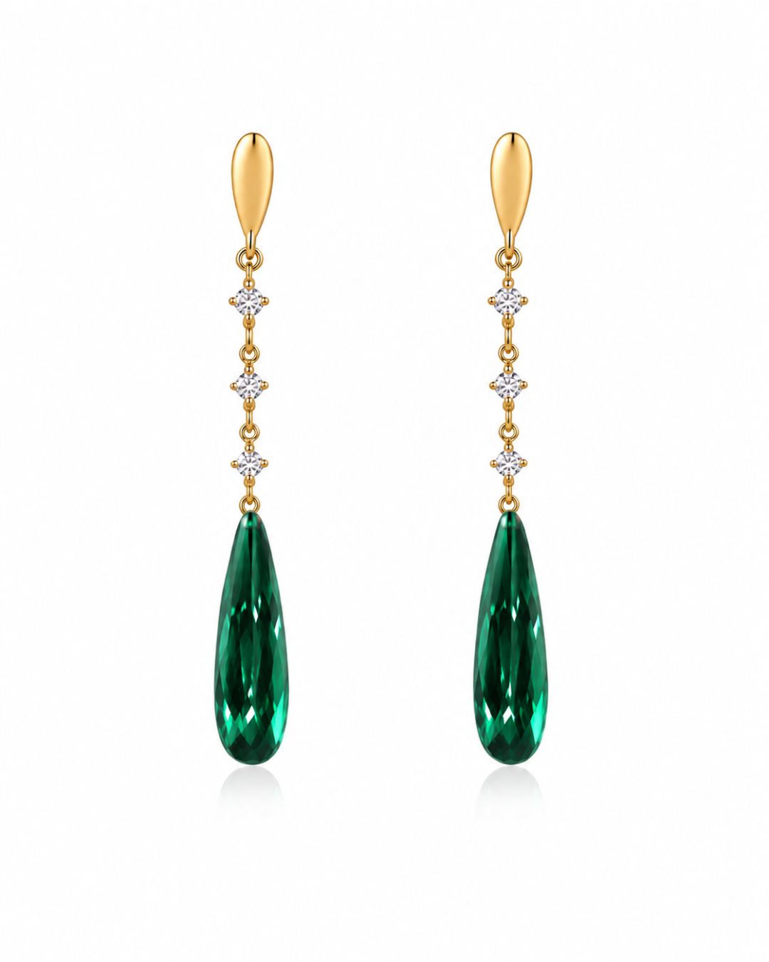 SASHA EARRINGS GREEN