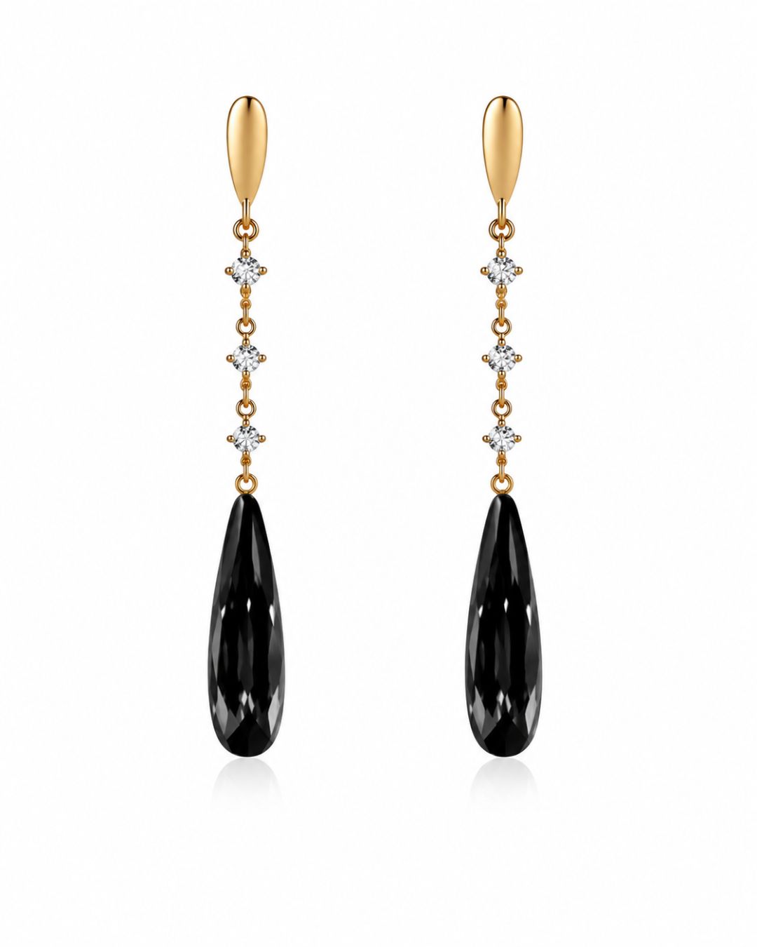 BLACK SASHA EARRINGS