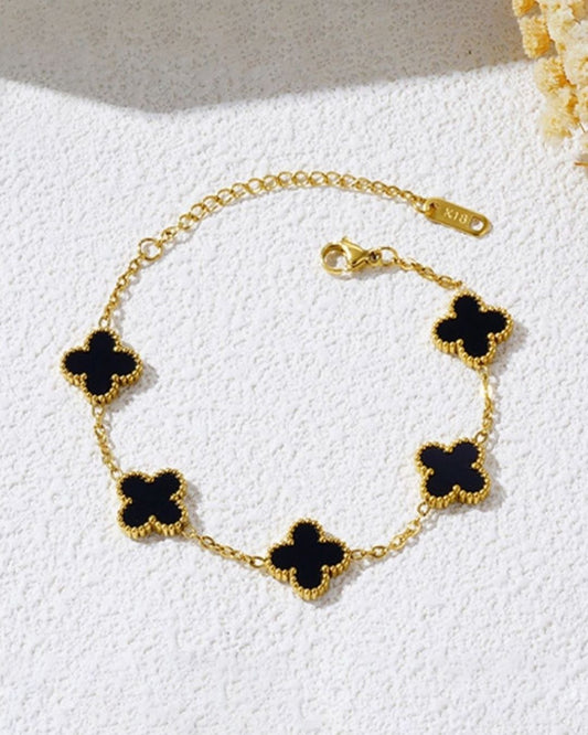 BLACK CLOVER CHAIN BRACELET