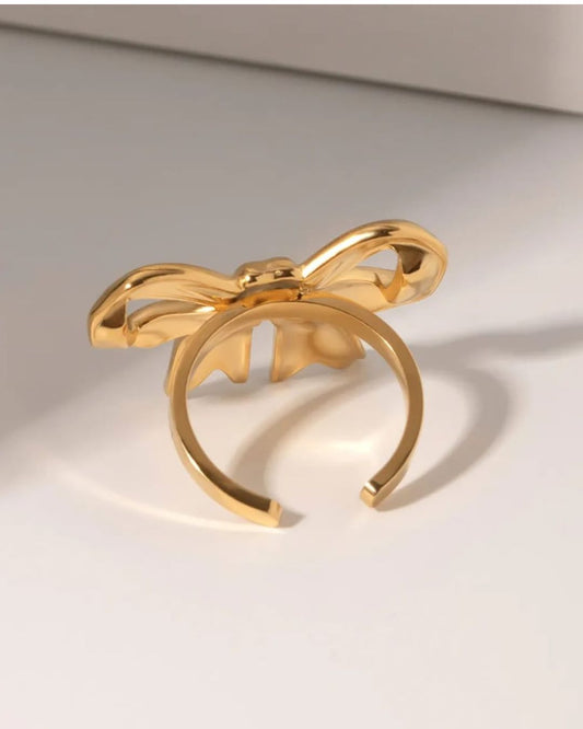 BOW CHUNKY RING