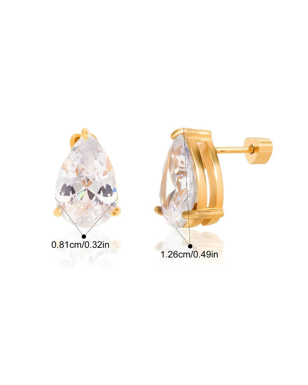 PEAR SHAPE STUDS