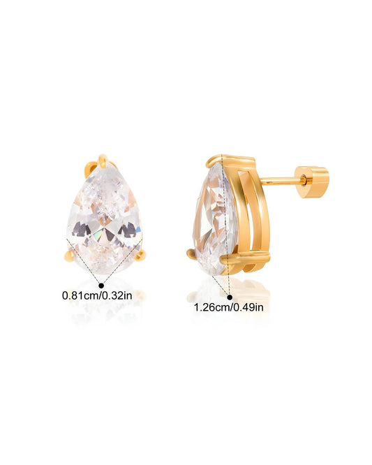 PEAR SHAPE STUDS