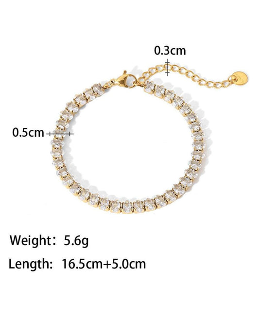OVAL TENNIS BRACELET