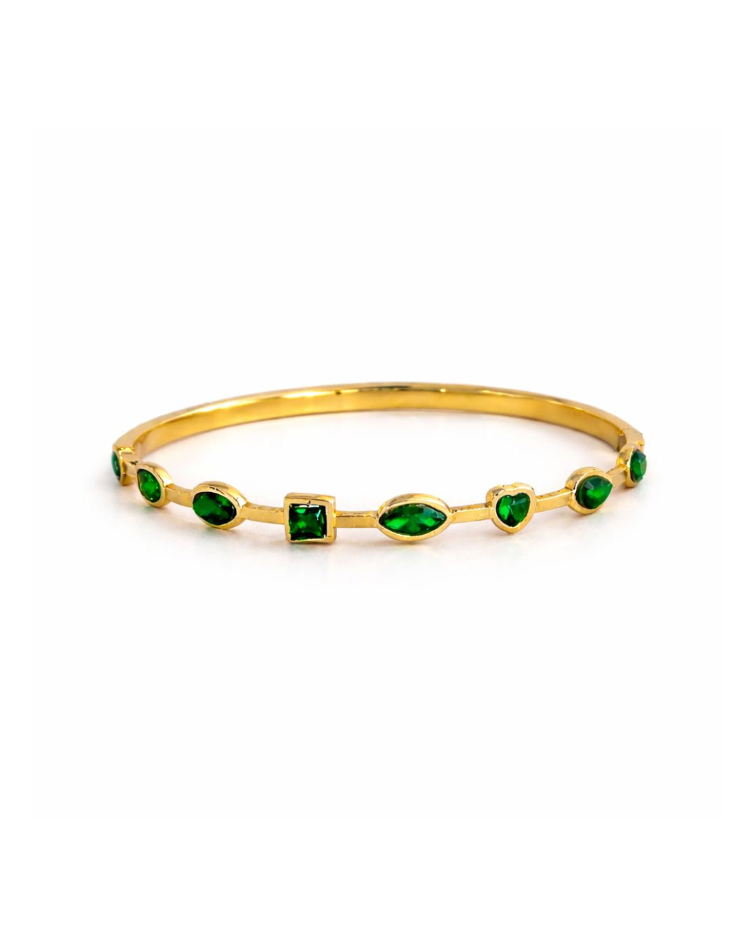 AURA GEM GREEN BANGLE