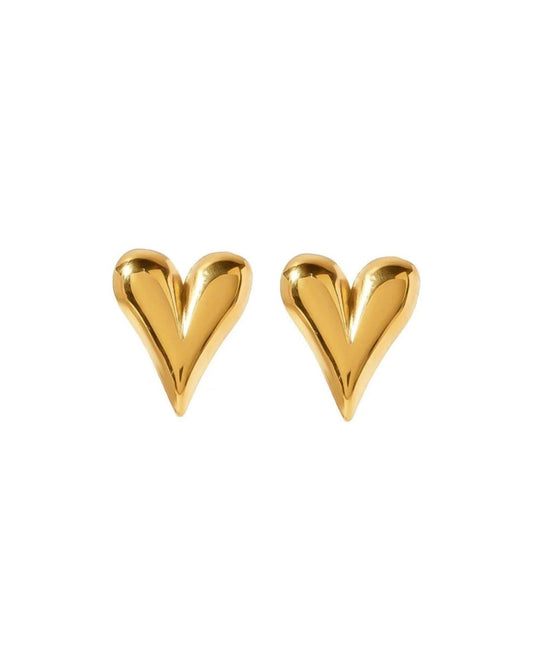 DROP HEART EARRINGS