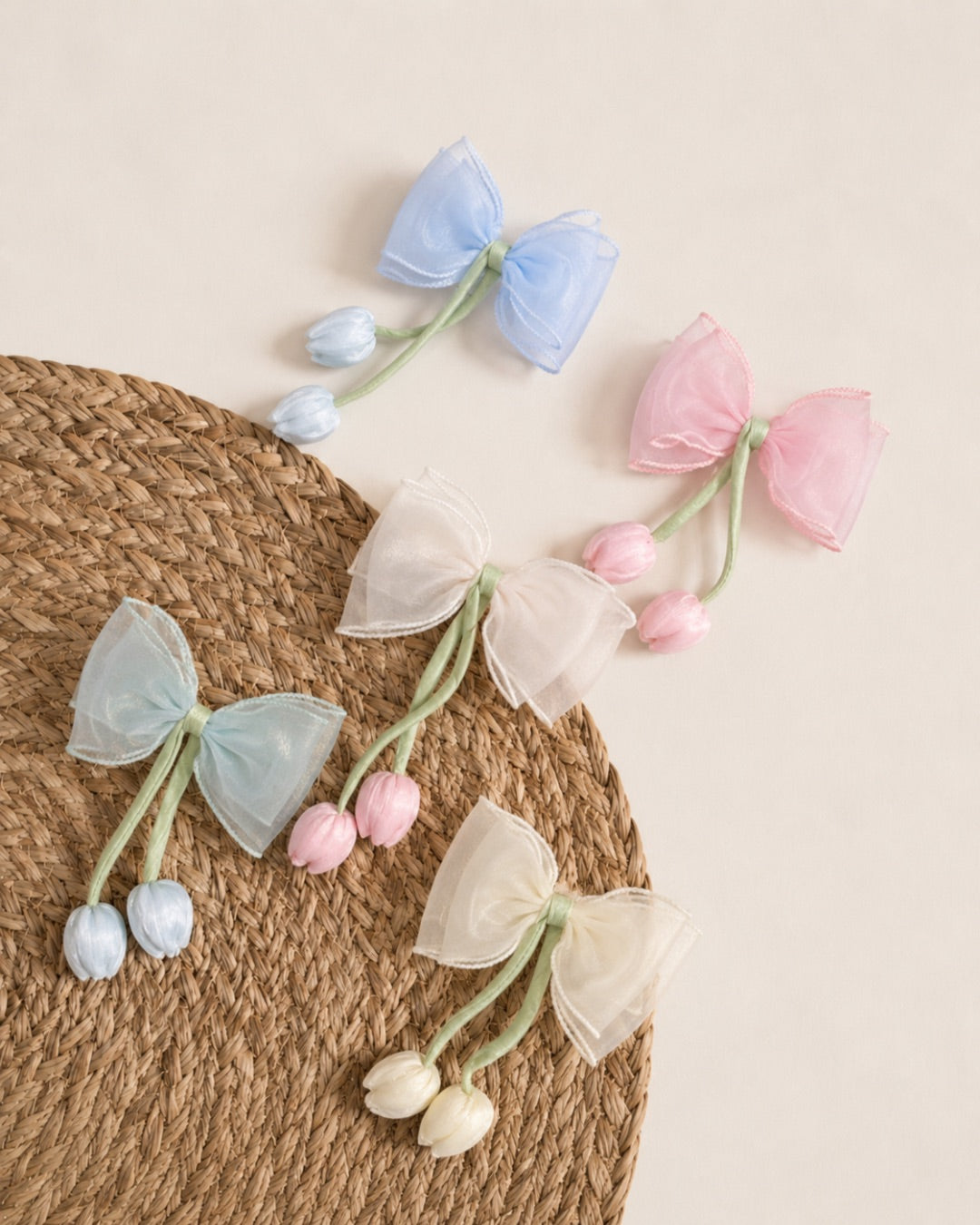 Korean Tulip Flower Hair Clip