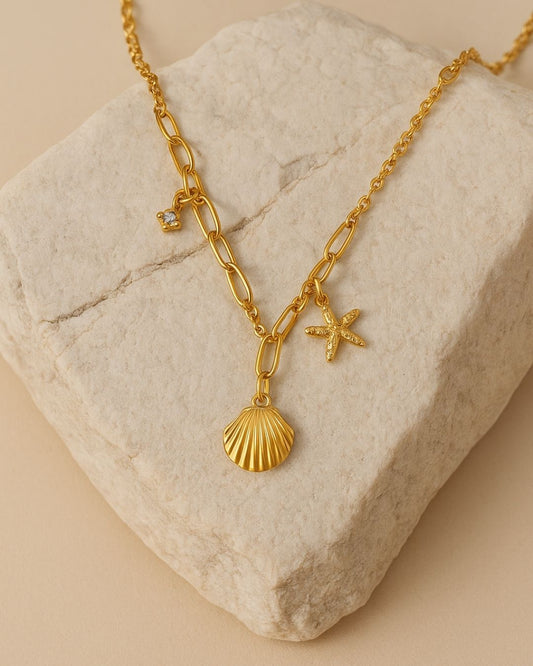 CRYSTAL SHELL PENDANT