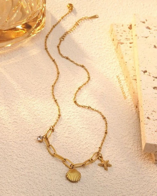 CRYSTAL SHELL PENDANT