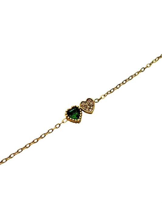 GREEN HEART BRACELET