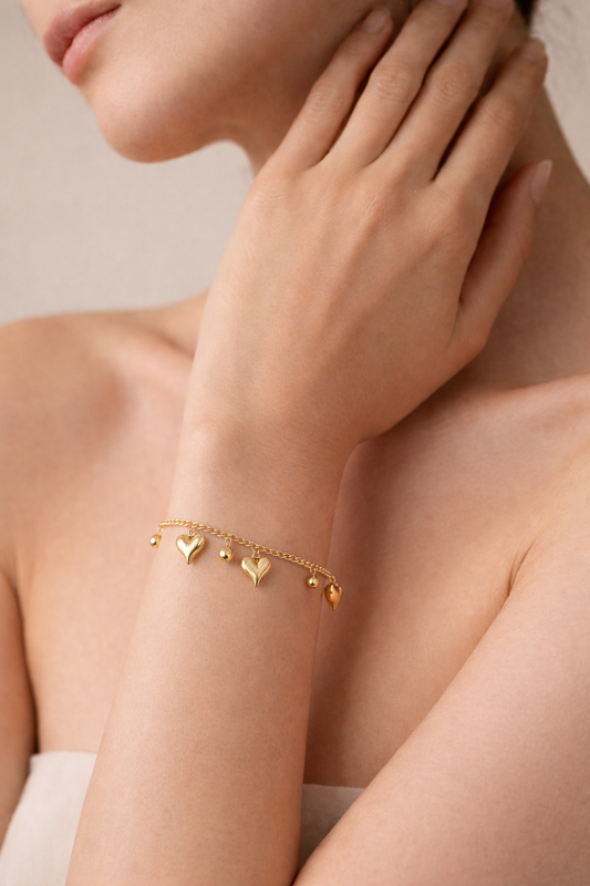 DROP HEART BRACELET