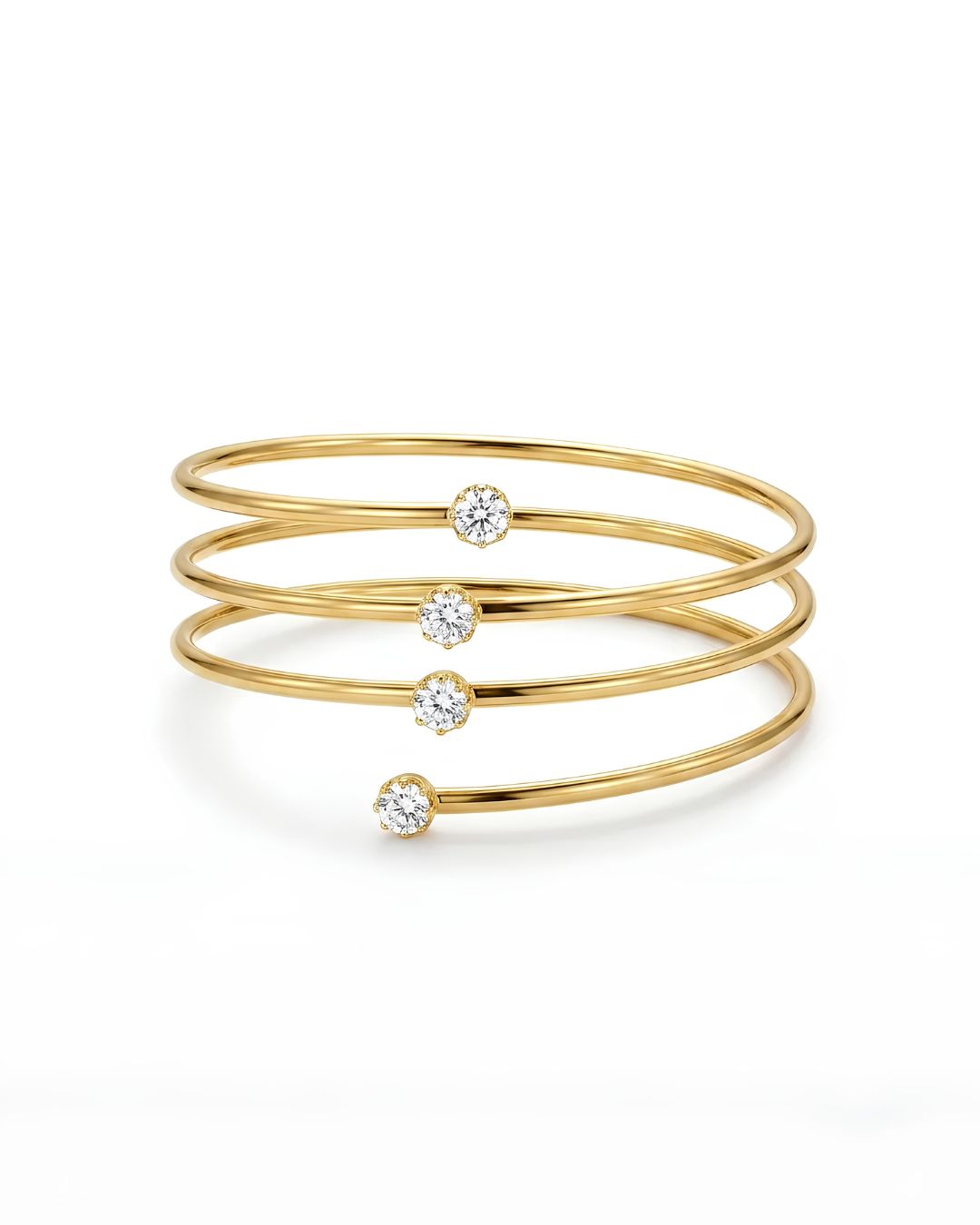 LUNA SOLITAIRE BANGLE