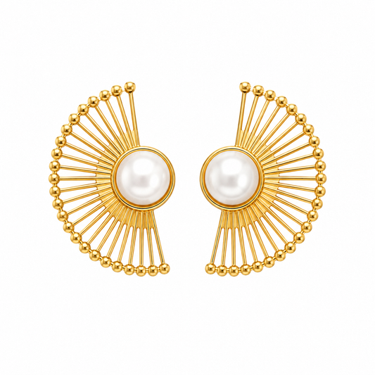 HALO PEARL EARRINGS