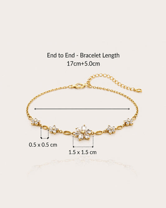 CRYSTAL FLOWER BRACELET