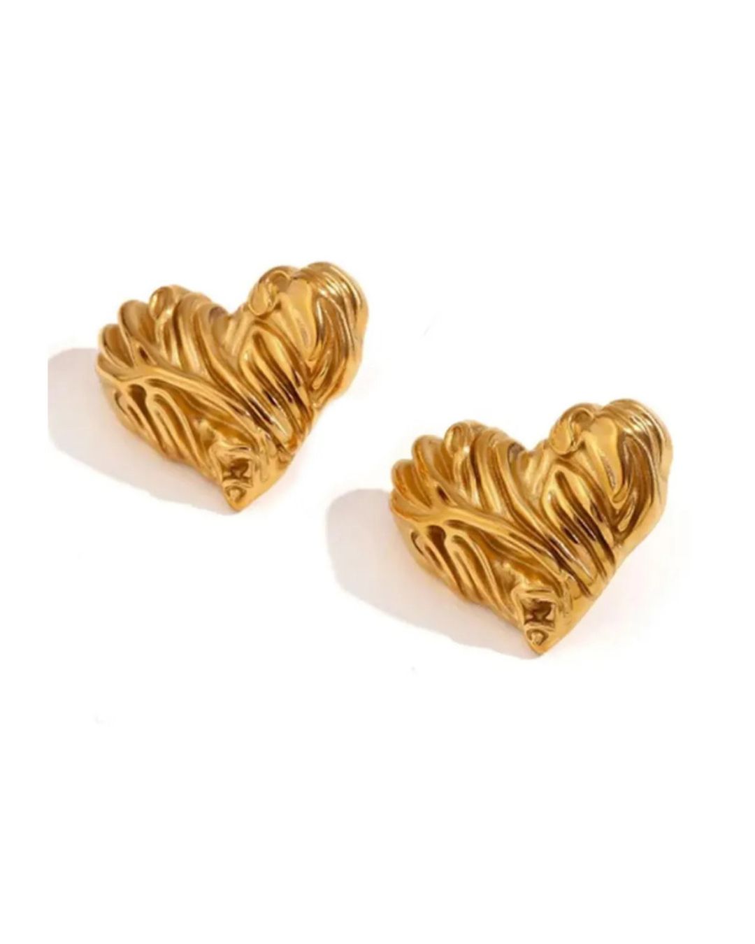 CHUNKY HEART EARRINGS
