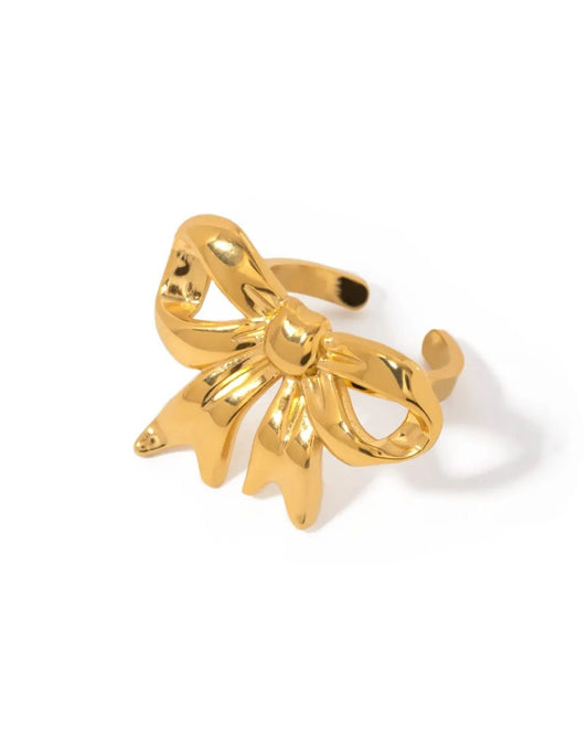 BOW CHUNKY RING