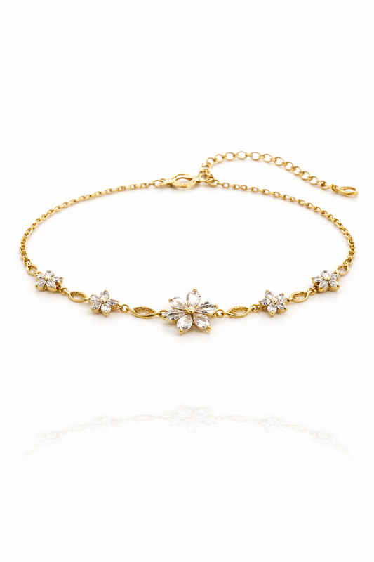CRYSTAL FLOWER BRACELET