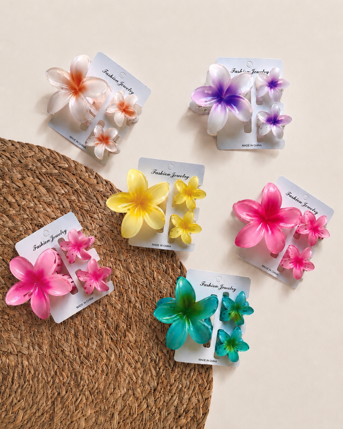 SET OF 3 FLOWER