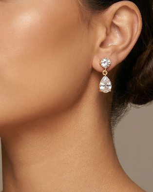 PEAR DROP EARRINGS