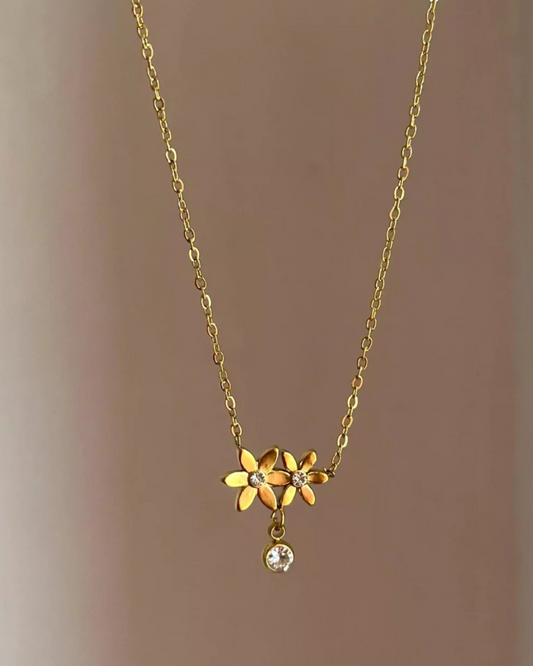 DUAL FLOWER PENDANT