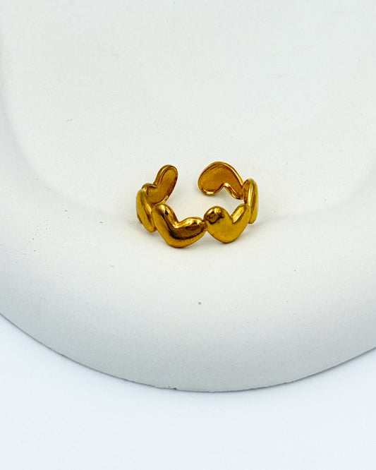STRIP HEART RING