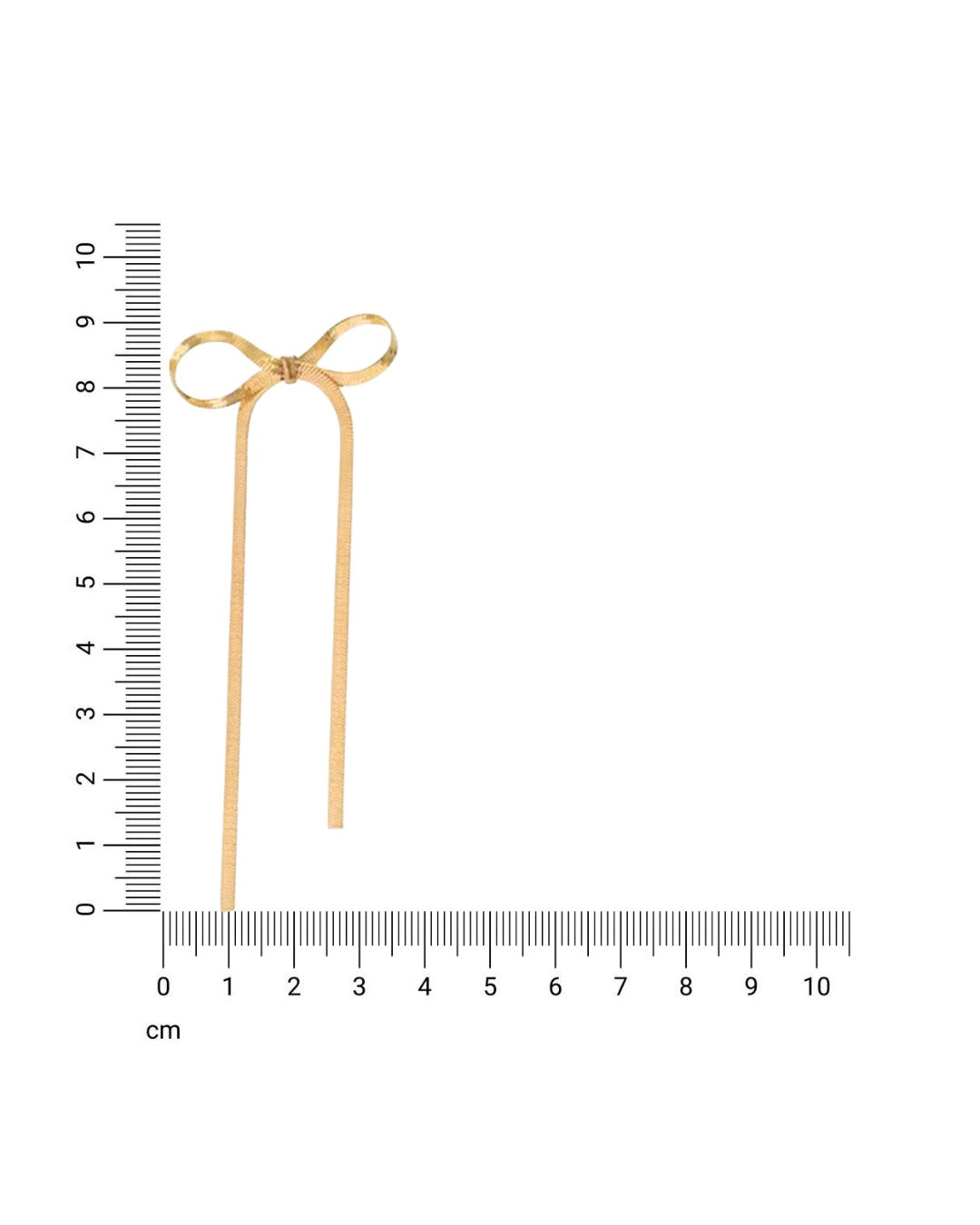 CHAIN BOW EARRINGS