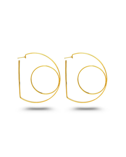 D SHAPE EARRINGS
