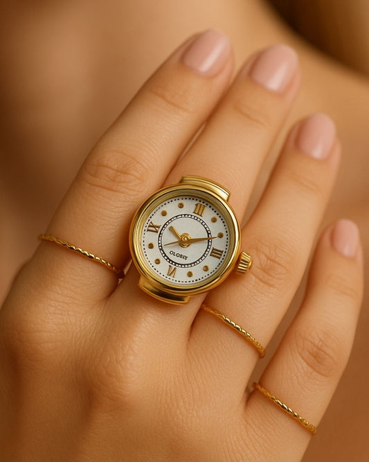 GOLD WATCH RING