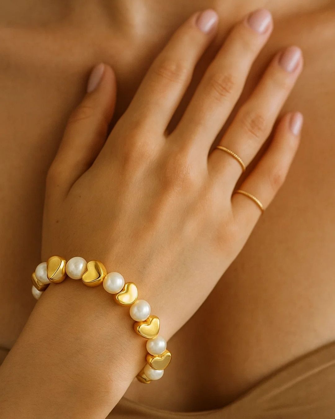 BEAD HEART BRACELET
