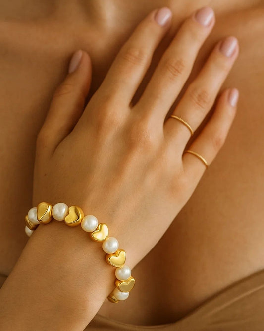 BEAD HEART BRACELET