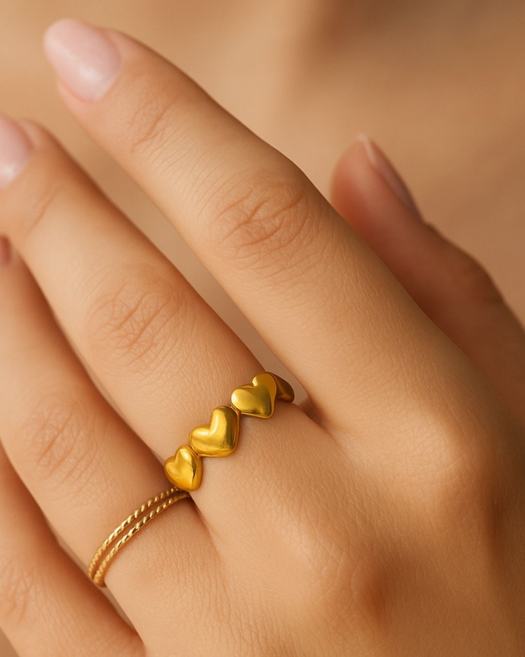 STRIP HEART RING