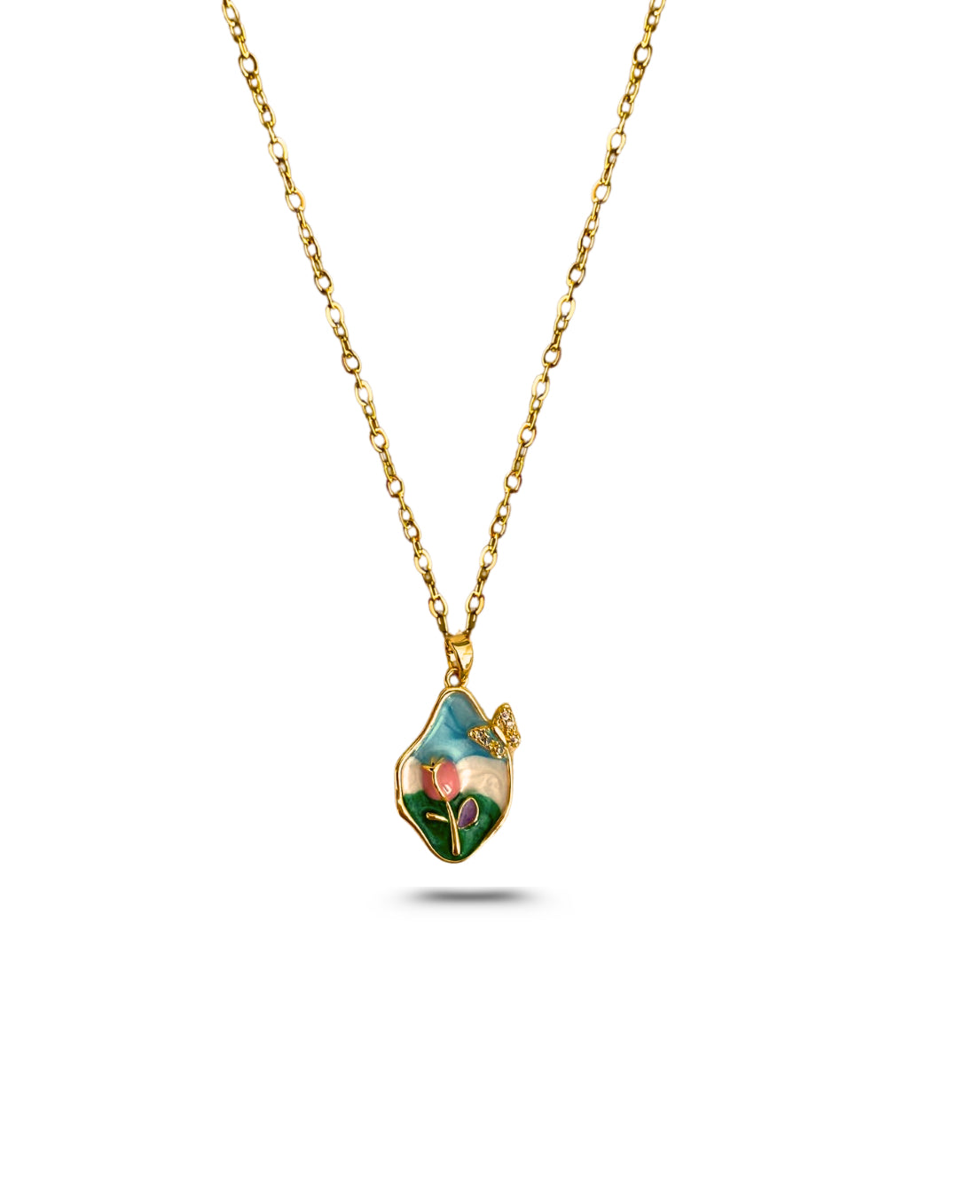 VINTAGE FLOWER PENDANT