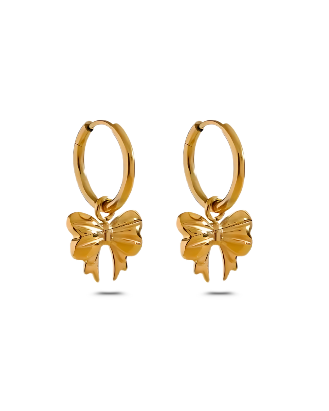 BOW HOOP EARRING