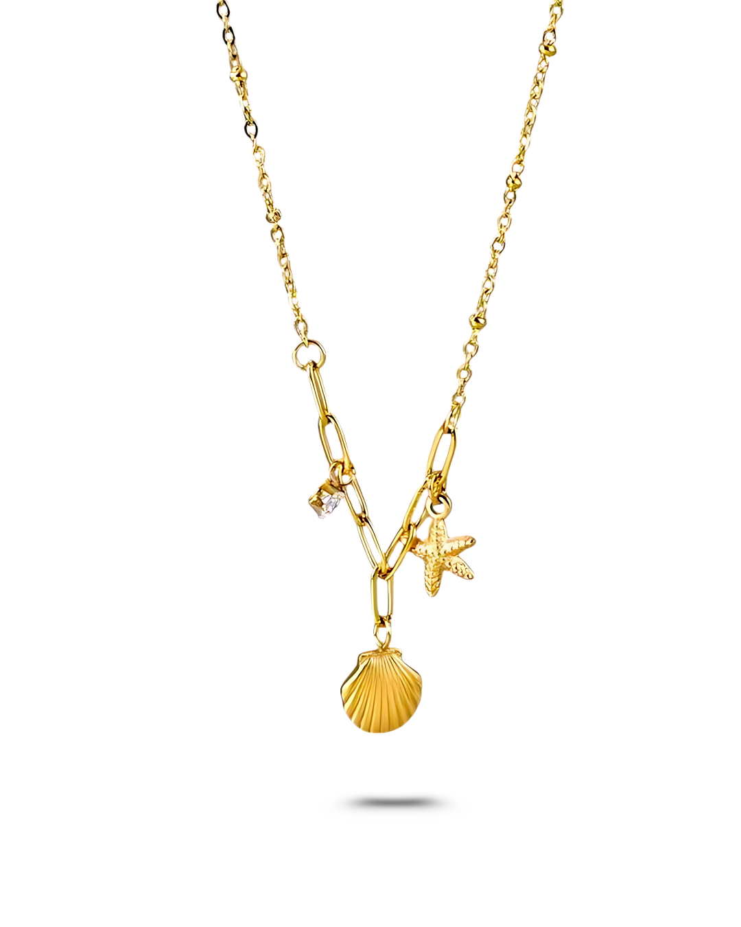 CRYSTAL SHELL PENDANT