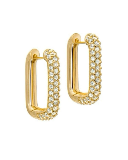 Small gold hoop earrings for women by D’arte Store