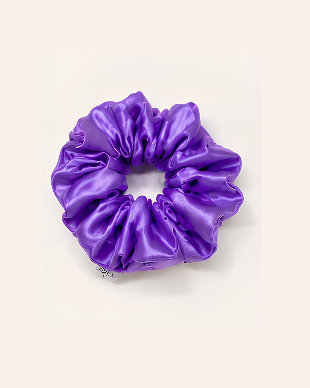 Violet satin scrunchie korean aesthetic hair accessory